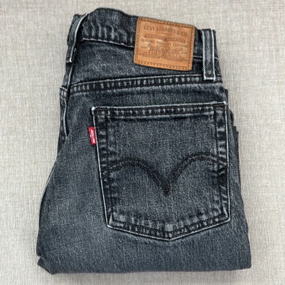 Levi's Wedgie Straight Fit Womens Jeans Charcoal